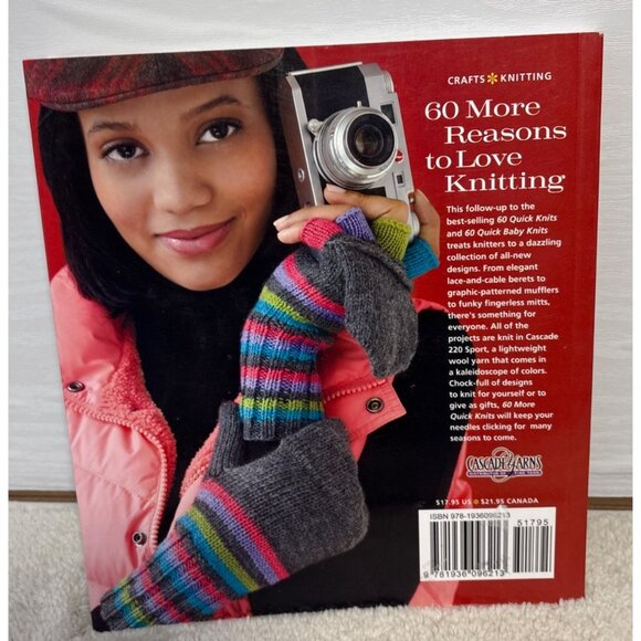60 More Quick Knits Book With Patterns For Hats Scarves Mittens - Picture 2 of 10